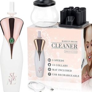 NWB Selene Professional Electric Makeup Brush Cleaner w/ Automatic Brush Spinner